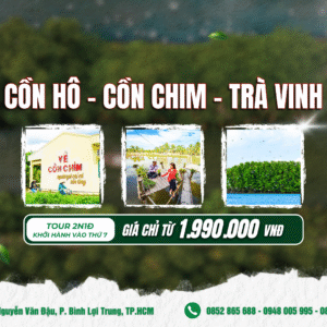 Ẩm Thực “Đèn Dầu” – Cồn Hô – Cồn Chim – Trà Vinh 2N1Đ